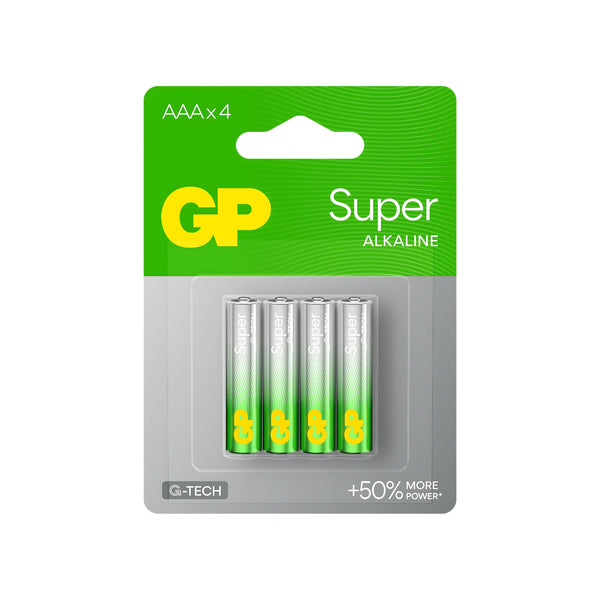 GP Super Alkaline AAA (pack of 4)