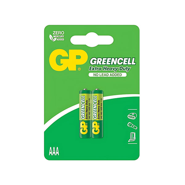 GP Greencell Carbon Zinc AAA (pack of 2)