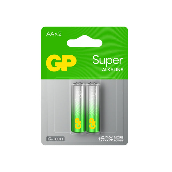 GP Super Alkaline AA Batteries (pack of 2)