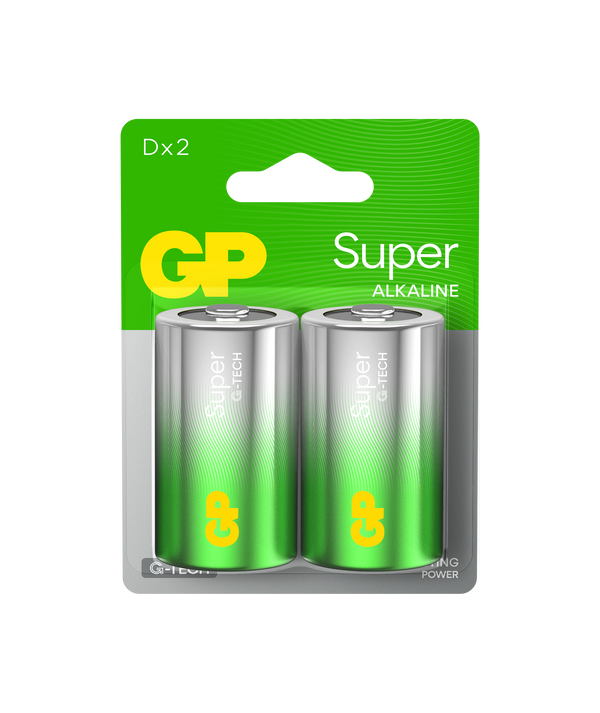 GP Super Alkaline D Size Batteries