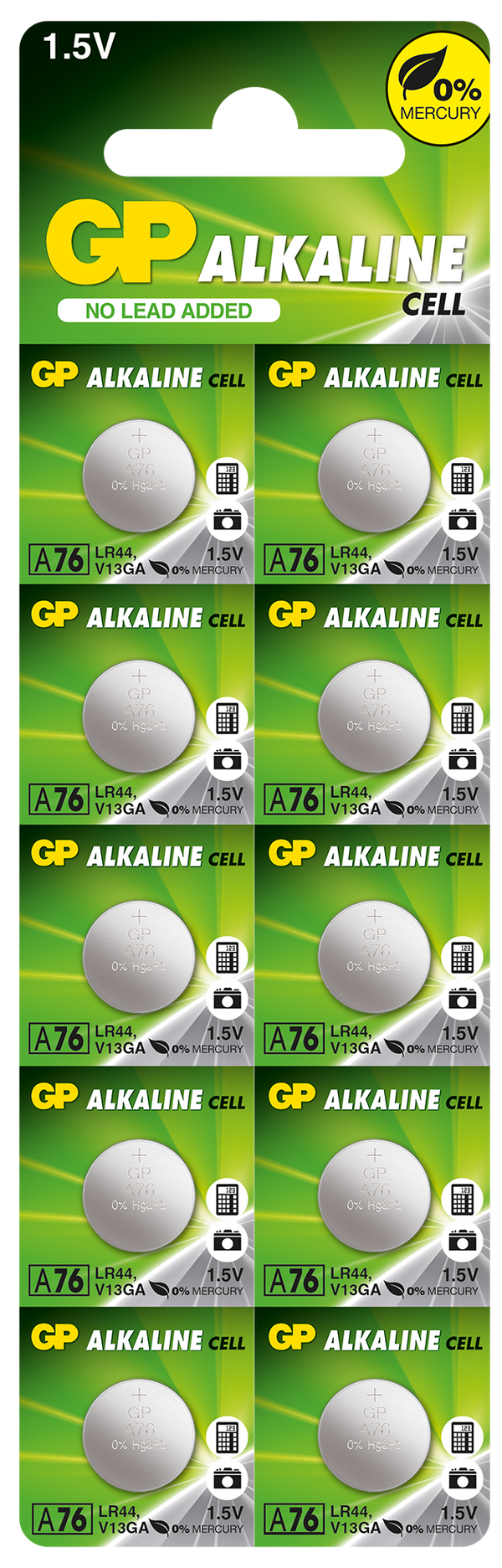 Pin cúc Alkaline GP A76F