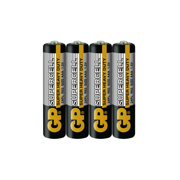 GP Supercell Carbon Zinc AAA (pack of 4)